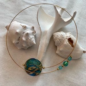 Murano Glass Wrap Necklace